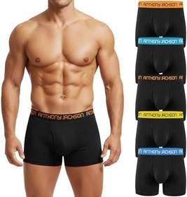 Resim Anthony Jackson Likralı 5'li Kutu Premium Uzun Paçalı Erkek Boxer ShadowLine 