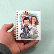 Resim Las Vegas Çiftleri Karikatürlü Defter 