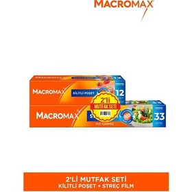 Resim 2li Mutfak Seti Kilitli+ 33m Streç 