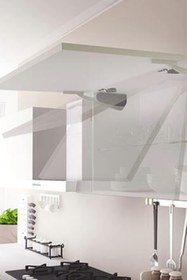 Resim MegaVitrin Hands Lift Ayarlı Frenli Kalkar Kapak Makası Piston Soft | Küçük Kapak İçin Yavaş Kapanan Vidalı Set 