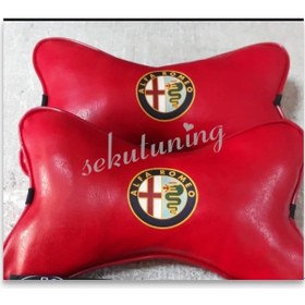 Resim Alfa Romeo Kırmızı Papyon Yastık 
