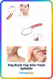 Resim FırsatVar Yaylı Yüz Kaş Bıyık Tüy Kıl Alma Aleti Yaylı Epilatör Ağda Aleti 