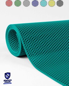 Resim Islak Zeminlerde Kaydırmaz Banyo Paspası - Hijyen İçin İdeal Duş Abdest Lavabo Kapı Önü Paspası (Turkuaz) - 90 x 250 