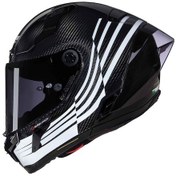 Resim Nolan X-804 Rs Ala 345 Kapalı Kask Siyah - Beyaz 