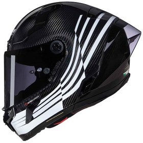 Resim Nolan X-804 Rs Ala 345 Kapalı Kask Siyah - Beyaz 