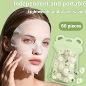 Resim MONKIDS 60/100/180 adet Sıkıştırılmış Maske Kağıt Seti, Yumuşak ve Hafif Bej Dostu, DIY Nemlendirme ve Cilt Bakımı için Orta Kalınlıkta, Seyahat, Ev ve Salon Kullanımı İçin Taşınabilir Ambalaj 