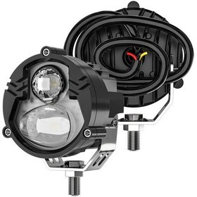 Resim Motosiklet Led Sis Farı 2 Adet Metal Kasa Yüksek Güçlü Spot Led 