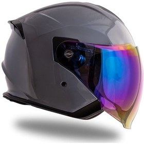 Resim Palio 2.0 Nardo Gri Güneş Vizörlü Açık Kask C5 Gri 