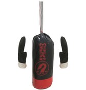 Resim Kum Torbası Çocuk Boks Torbası Seti Eldiven Kum Torbası Siyah 