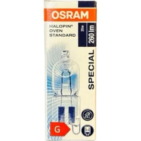 Resim Osram Halopin Oven 25W 2700K (Sarı Işık) G9 Duylu Halojen Fırın Ampulü (10 Adet) 