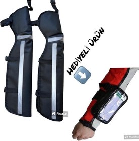 Resim Bacak Rüzgar Koruma Kolay Giyimli Dizlik ( TELEFON KOL TUTUCU HEDİYELİ ) 