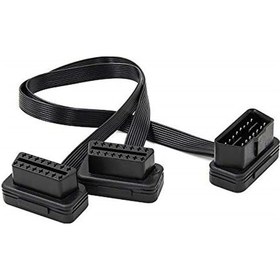 Resim Yaleker Obd2 16pin 8 Çekirdekli Araç Çevirici Kablosu, 30cm Uzunlukta, Bluetooth Sinyal Güçlendirici, Abs Plastik, J-1962 Erkek Bağlantı, Y Şekilli Flatten Kablolu 