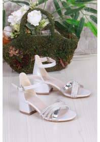 Resim Fort 352091 Taşlı Detaylı Topuklu Kız Çocuk Abiye Ayakkabı Siyah 