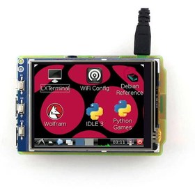 Resim WaveShare 3.2 Inch Raspberry Pi Dokunmatik LCD Ekran (Birincil Ekran) 