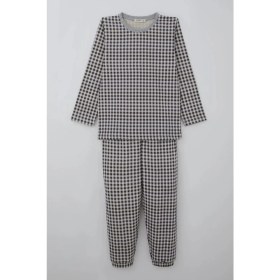 Resim Breeze Erkek Çocuk Pijama Takımı Ekose Desenli 4-8 Yaş, Karışık Renk 