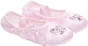 Resim GALPADA Erkek Ve Kız Çocukları İçin Bale Pratik Ayakkabıları Kızlar Saten İşlemeli Payetli Taban dans Ayakkabıları 25 Numara Yoga Ve Jimnastik İçin 