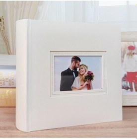 Resim N55060 6 İnç Çift Anma Albümü Beyaz 