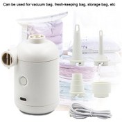 Resim Xindoker Beyaz Usb Çift Fonksiyonlu Hava Pompa - Şişirme Ve Havalandırma - Dış Mekan Taşınabilir - 140l/dak - Abs Malzeme - 1m Kablolu 