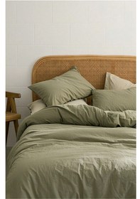 Resim Laliva Lüks & Çarşafı Lastikli Akfil Kumaş %100 Organik Pamuk- Çi Yeşil 