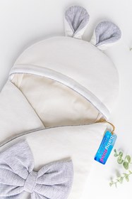 Resim Babymod Fiyonk Süslemeli Kız Bebek Kundak 