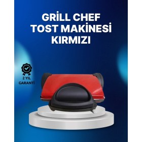 Resim Arenes Tost Makinesi Kırmızı Döküm Plaka 6+ Dilim Çok Kapasiteli Izgara - Lisinya 