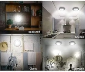 Resim Chermik 3'lü Premium Kablosuz Led Dokunmatik Lamba Seti Köşeli Uzaktan Kumandalı Pilli Dekoratif Gece Işığı 