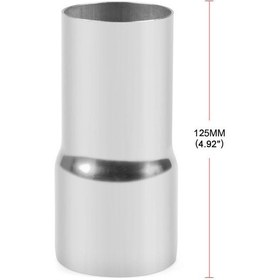 Resim Araba Modifiye Egzoz Borusu Boru Bağlantısı Emme Borusu Bağlantı Aksesuarları 57mm-63mm 1054 