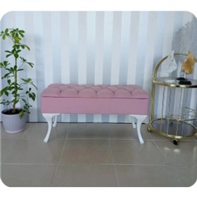 Resim AldaGelsin Lüks Yarım Sandıklı Modern Puf Bench Ayakucu Koltuk 100 cm 