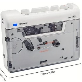 Resim Tongdashop Çok Fonksiyonlu Kaset Oynatıcı Yazılabilir Mp3 Kutusu Kablosuz Bağlantı Beyaz 