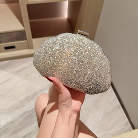Resim Yeni Lüks Pullu Banket Çantası ile Elbise Akşam Clutch Bulut Çanta Gelin Nedime Cüzdan Zincirli Kadın Çantası Anneler Günü Hediyesi 