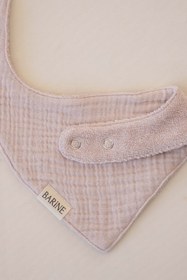 Resim Çift Yüzlü Bandana Bebek Önlüğü 2'li Set Pembe 