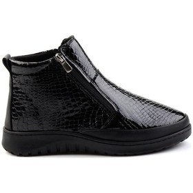 Resim Siyah Leather Kadın Bot & Bootie K02331190011 Siyah 