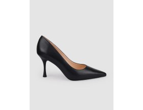 Resim Cabani %100 Hakiki Deri Siyah Kadın Stiletto 
