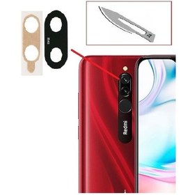 Resim Tkgz Xiaomi Uyumlu Redmi 8a Arka Kamera Cam Lensi + Bistüri Ucu 