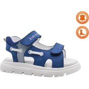 Resim kids A more Marin Çift Cırtlı Hakiki Deri Erkek Çocuk Sandalet Kot Rengi 