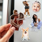 Resim 1 adet Özel Akrilik Buzdolabı Mıknatısı - Aileler, Evcil Hayvanlar ve Çiftler için Kişiselleştirilmiş Fotoğraf Hatırası, Dikdörtgen Şekil, Tatiller, Hediyeler ve Günlük Hatıralar için Mükemmel 
