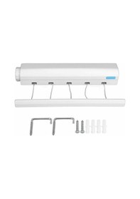 Resim Mufunye Genişletilebilir Duvar Kurutma Rafı, 5 3,75 Metre Telli Duvara Monte Çamaşır Kurutma Makines 