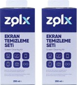 Resim Ekran Temizleme Seti 250 ml - 2 Adet (Mikrofiber Bez) Zolx