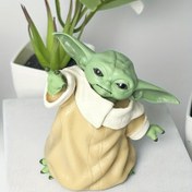 Resim STAR WARS Resmi Lisanslı Bebek Yoda PVC Figürü - Koleksiyonluk Ev & Araba Dekoru, Güç Gerektirmez, Hayranlar İçin Mükemmel Tatil Hediyesi, Parti & Masaüstü Süsleme, Hayranlık Veren Koleksiyon Parçası | Esprili Tasarım | Dayanıklı Koleksiyon 