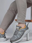 Resim Jump 28595 Erkek GRİ Sarı Ortopedik Ultra Hafif Yürüyüş Günlük Spor Ayakkabı 