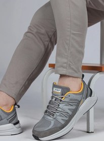Resim Jump 28595 Erkek GRİ Sarı Ortopedik Ultra Hafif Yürüyüş Günlük Spor Ayakkabı 