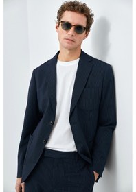 Resim Lufian Piel Spor Erkek Blazer Ceket Slim Fit Lacivert Lacivert 111140171100200 Lacivert 