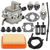 Resim Stihl Fs120 Fs200 Fs250 Fs300 Fs350 Karbüratör Hava Filtresi Takımı Değişimi 4134 12 . 