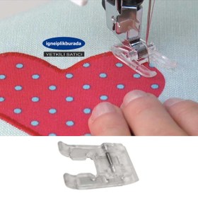 Resim Janome P60794W Açık Parmak Piko-Aplike Ayak Tabanı(Şeffaf) 