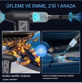 Resim Mini Şarjlı Hava Üfleyici Ve Vakumlu El Süpürgesi 5399 