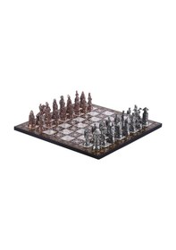 Resim Büyük Boy Metal Osmanlı Bizans Satranç Takımı Antik Ve Sedef Dese 