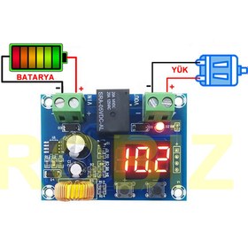 Resim Genel Markalar Xh-m609 Pil Aşırı Deşarj Koruma Modülü Dc 12-36v Batarya Kurşun Asit Akü Düşük 