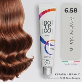 Resim Profesyonel Krem Saç Boyası - 6.58 Amber Maun 100 ml 