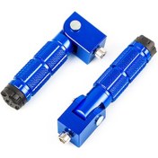 Resim Dofolink Motosiklet Alüminyum Çiftli Foteği - 8mm Evrensel, Katlanabilir, Kaymazsız Dizayn - Jt-011 Mavi M3 Maymun Elektrikli Araçlar İçin Uyumlu 
