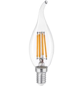 Resim HEKA T35 Şeffaf Cam Kıvrık LED Ampul 6W E14 3000K Gün Işığı ERD-309 